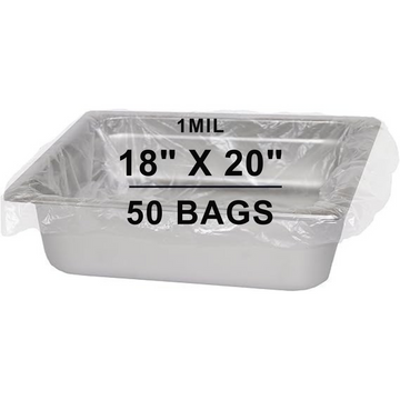 18X20 inches Pan Liners Poly Nylon 1 Mil 9 & 11 Quart Round Pans PN